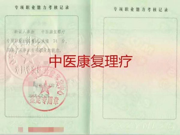 专项职业能力